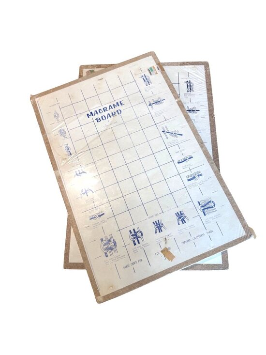 Handy Craft Pak Other - Macrame Board Handy Craft Pak Beginners Knot Instructions 12"x18" Vintage Craft